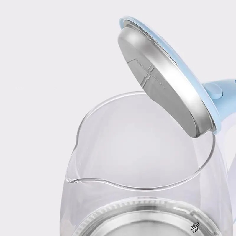 Електричний скляний чайник з підсвічуванням Goldteller MG-06 1.8л 1500Вт 220В 50Гц Goldteller MG-07 Синій