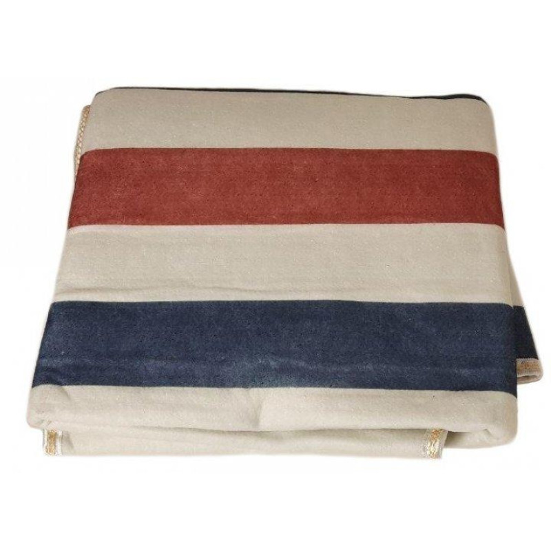 Електричне простирадло з підігрівом різнокольорові смуги плавний регулятор температури 150х120см Electric Blanket EC-3219 Multicolor