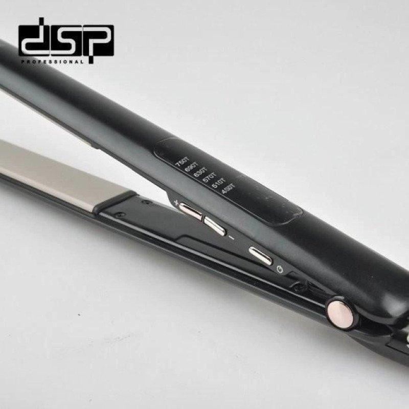 Випрямляч для волосся з керамічним покриттям плойка з дисплеєм DSP 10099 42Вт Black