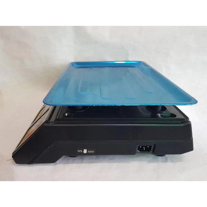 Ваги електронні з акумулятором та дисплеєм з лічильником ціни до 50кг Crystal CT-500 Black