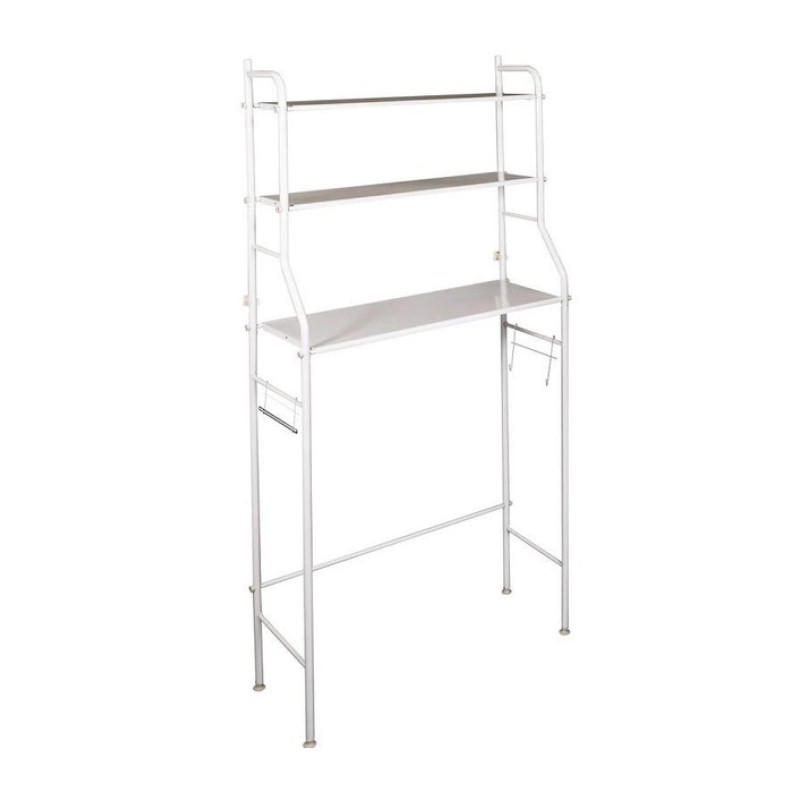 Полиця-стелаж над унітазом з нержавіючої сталі Toilet Rack R30895 White