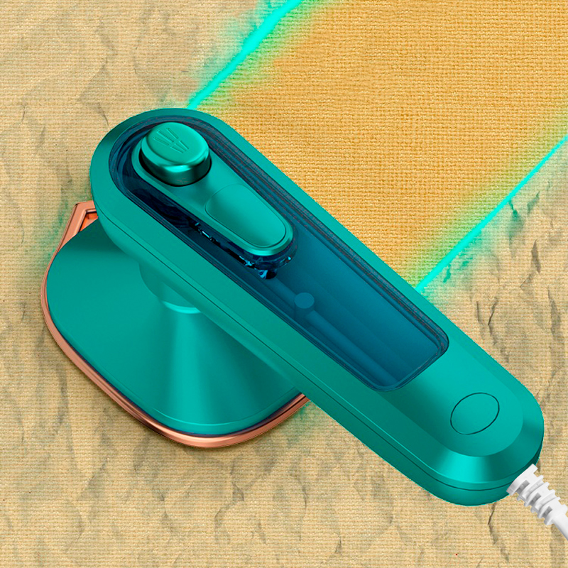 Портативна парова праска ручна відпарювач 0.06л 30Вт Lesko Steam Iron C020 Green