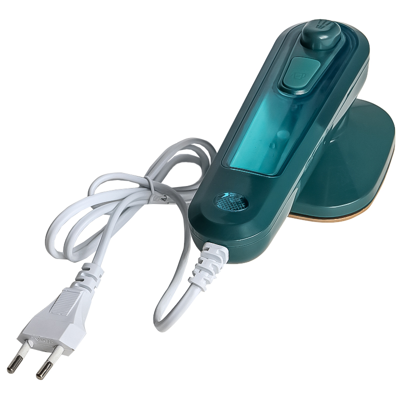 Портативна парова праска ручна відпарювач 0.06л 30Вт Lesko Steam Iron C020 Green