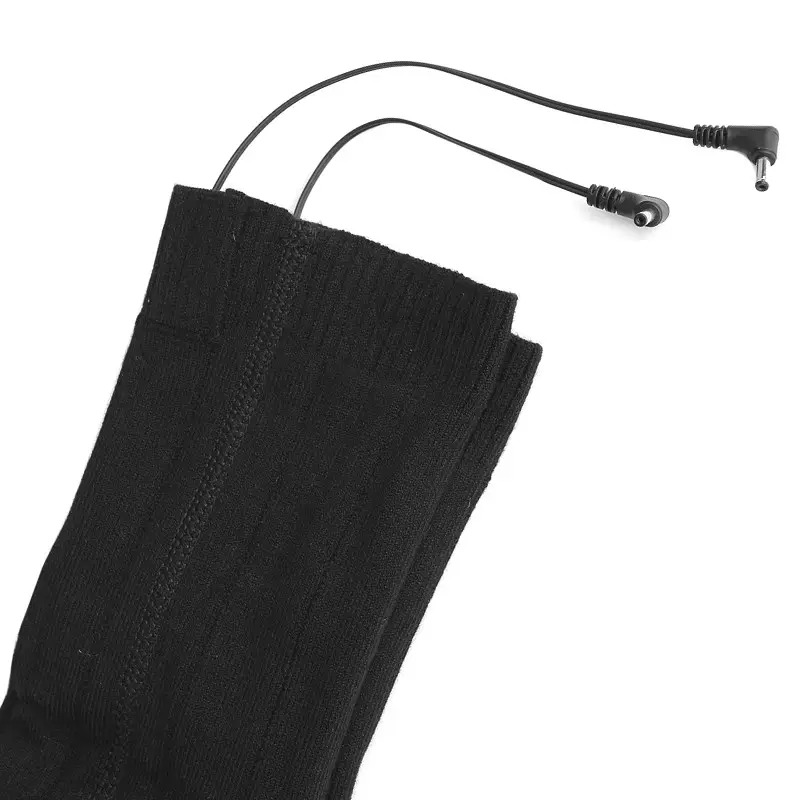 Надтеплі шкарпетки з підігрівом 37 розмір унісекс з акумулятором Lesko YX807 Black