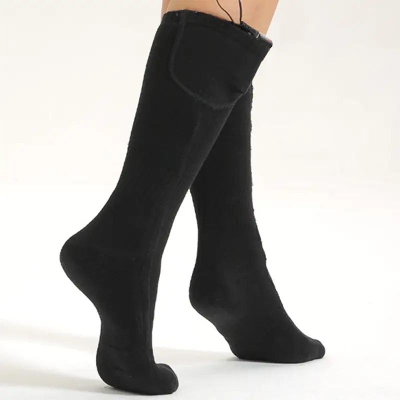 Надтеплі шкарпетки з підігрівом унісекс 37 розмір із акумулятором Lesko YX801 Black