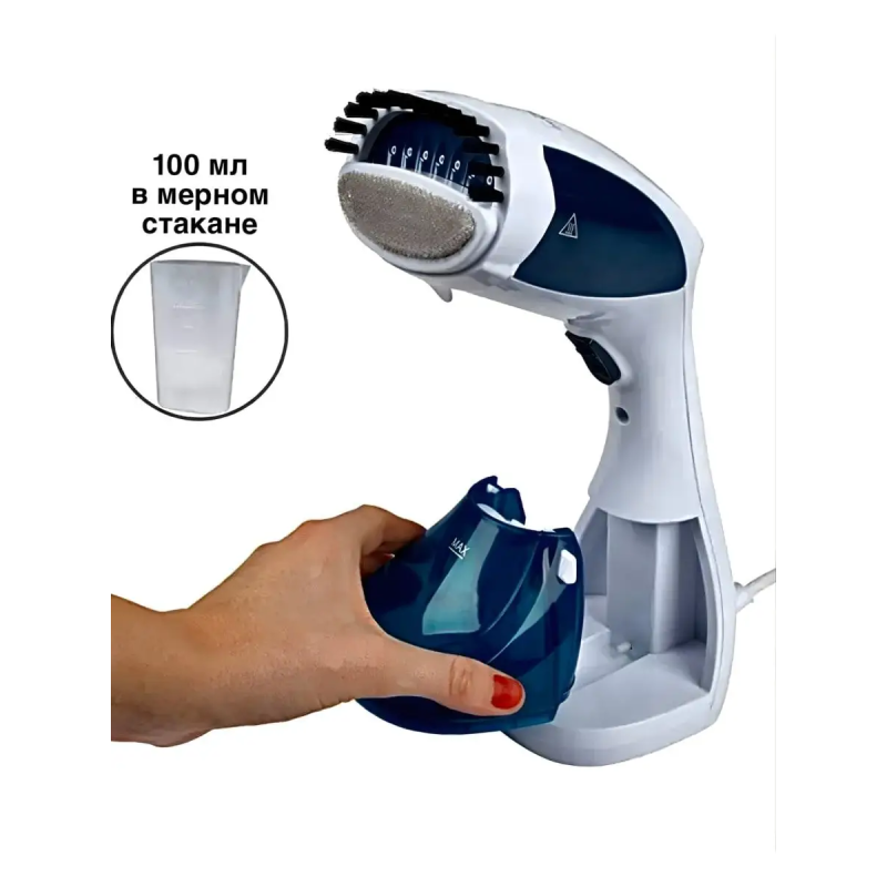 Вертикальний відпарювач для одягу ручна парова праска 1100 Вт Difei Handheld Garment Steamer DF-019A White