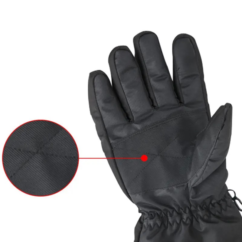 Чоловічі терморукавички USB з підігрівом сверхтеплі з резинкою розмір L 5 Вт Anyuekang 01 Black