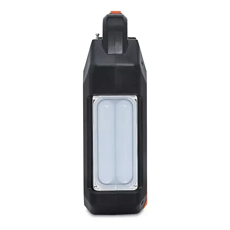 Багатофункціональний LED ліхтар із сонячною панеллю, радіо, MP3 плеєр та функцією повербанку  Easy Power EP-0168 Bluetooth Чорно-оранжевий