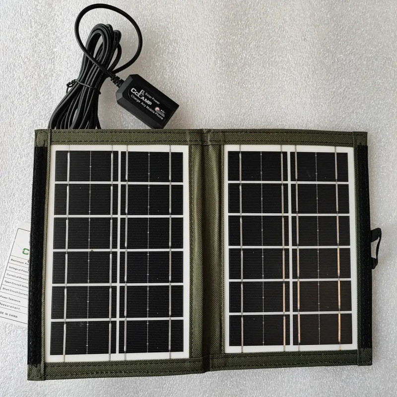 Портативна складана сонячна панель з USB виходом CCLamp CL-670 7W Коричневий