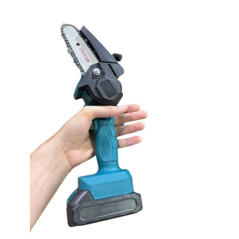 Ланцюгова міні-пила з двома акумуляторами в кейсі багатофункціональна 2000мАч Supretto Blue