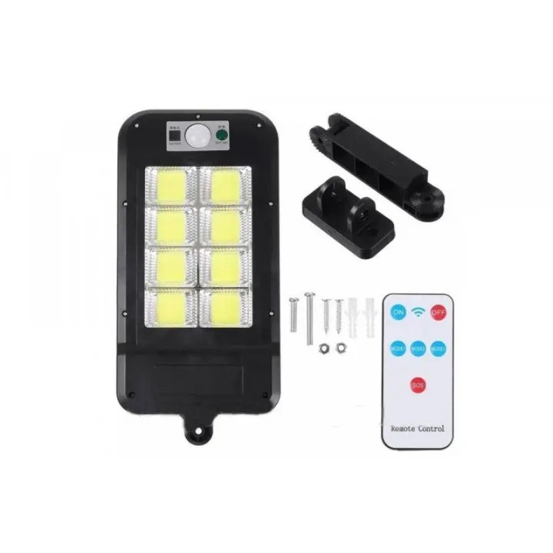 LED прожектор вуличний із сонячною панеллю водонепроникний з датчиком руху та пультом LL-612