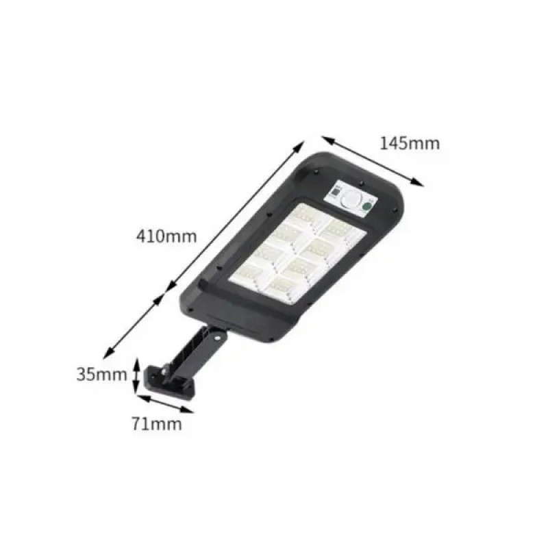 LED прожектор вуличний із сонячною панеллю водонепроникний з датчиком руху та пультом LL-612