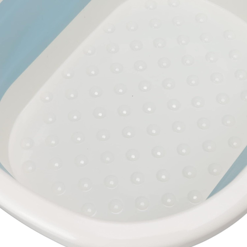 Ванночка масажер для ніг складана з міцного пластику 39х30х18см Blue