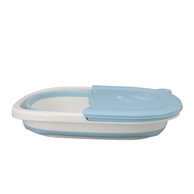 Ванночка масажер для ніг складана з міцного пластику 39х30х18см Blue