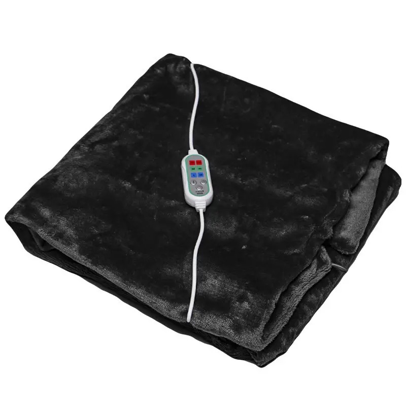 Електричний плед шаль-ковдра з підігрівом 3 режими роботи з таймером Calle T 100*65 Black