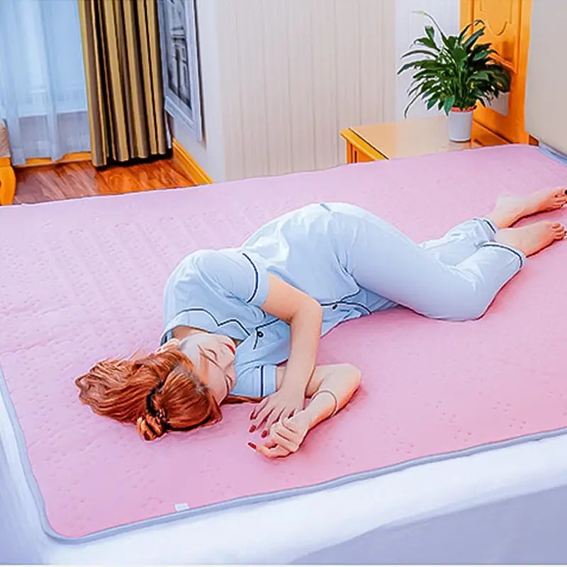 Електропростирадло з підігрівом від мережі 220В з 16 режимами Lesko STT 180*200см Pink