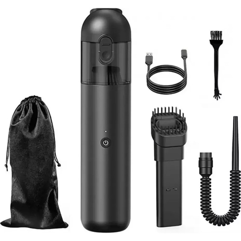 Автомобільний портативний акумуляторний пилосос для сухого прибирання Proove Void (Assistant C1 Black)