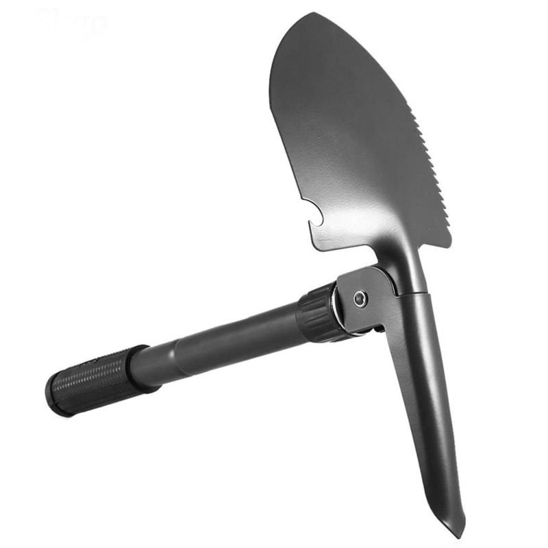 Лопата туристична складна з чохлом компасом 4 в 1 кирка пилка відкривачка Lesko LS1001 Black Лопата туристична складна з чохлом компасом 4 в 1 кирка пилка відкривачка Lesko LS1001 Black