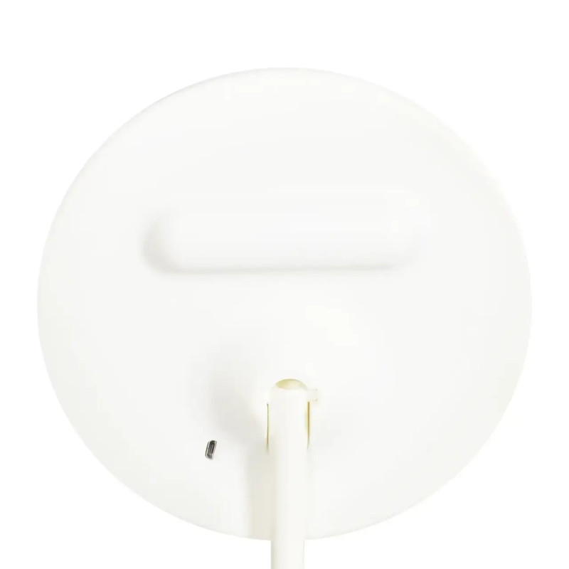 Дзеркало косметична настільна з LED підсвічуванням регульована кругла з підставкою White (WJ2012)