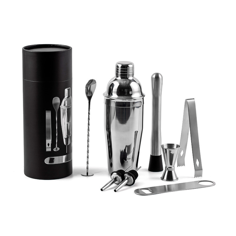 Набір для бару з нержавіючої сталі барний інвентар 8 предметів Youchen MC-8 Silvery
