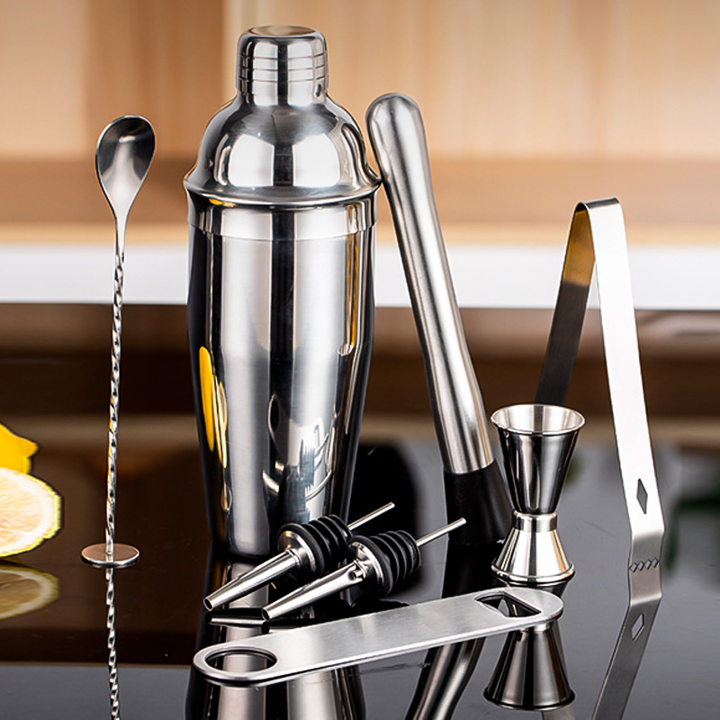 Набір для бару з нержавіючої сталі барний інвентар 8 предметів Youchen MC-8 Silvery