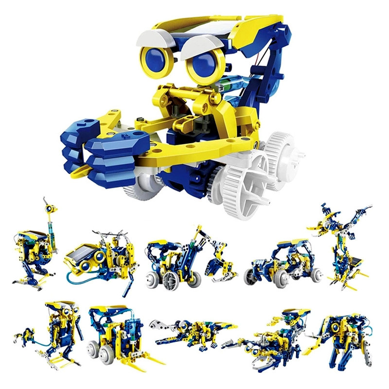 Детский обучающий конструктор-робот 11 в 1 на солнечной батарее RoboKit Детский обучающий конструктор-робот 11 в 1 на солнечной батарее RoboKit