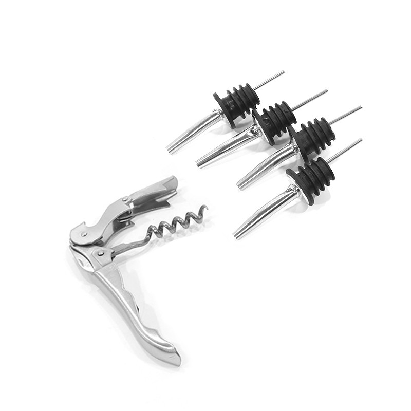 Подарунковий набір бармена з 12 предметів з підставкою барні інструменти нержавіюча сталь Youchen MC-T12 Silver