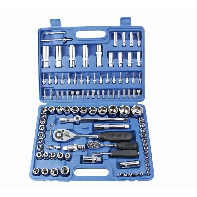 Набір інструментів зі 108 предметів у кейсі для гаража та СТО 1/2", 1/4" ZHONGXIN ZH108 Синій