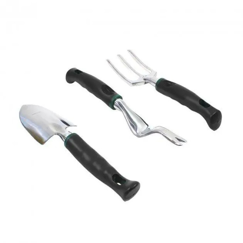 Набір садовий з 11 предметів з сумкою Lesko CG-6011 Black/Green