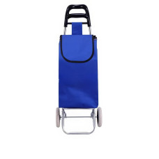 Складна сумка візок на колесах господарський 50х30х18см для покупок SKK-02 Blue