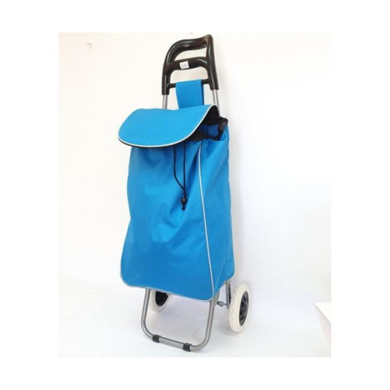 Складная сумка тележка на колесах  хозяйстенная 50х30х18см для покупок SKK-02 Blue