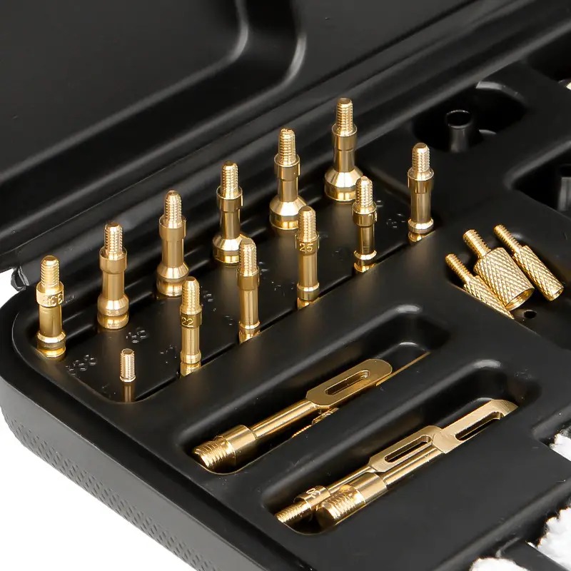 Набір для чищення зброї з 58 предметів в компактному пластиковому кейсі Lesko GK26