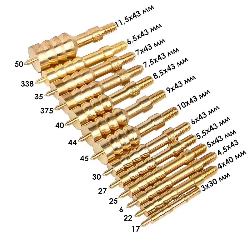 Набір для чищення зброї з 58 предметів в компактному пластиковому кейсі Lesko GK26