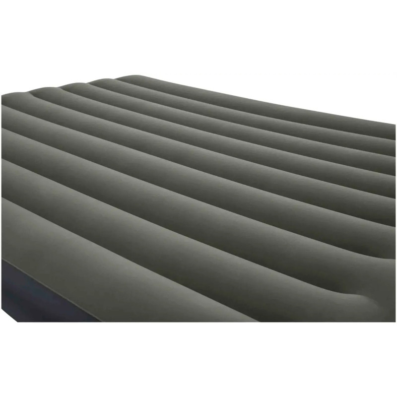 Надувний флокований двомісний матрац ПВХ з велюровим покриттям до 300кг Bestway 6713N 203x152x25см Olive