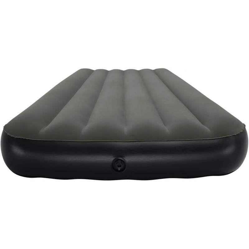 Надувний флокований одномісний матрац ПВХ з велюровим покриттям до 100кг Bestway 6713L 188x99x25см Grey