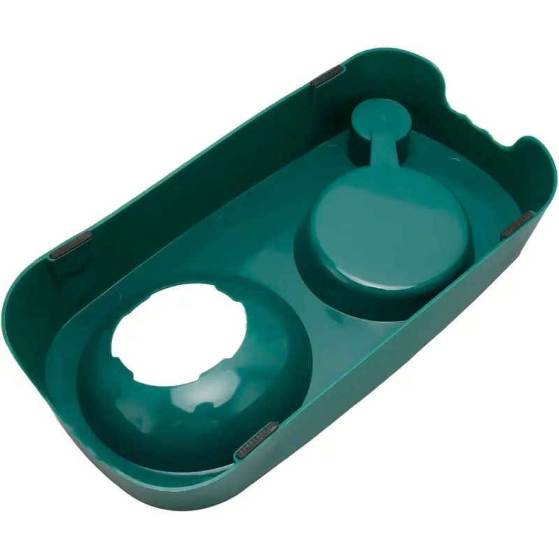 Миска для котів годівниця з напувалкою для невеликих і середніх порід 220*282*145мм Taotaopets 119906 Green