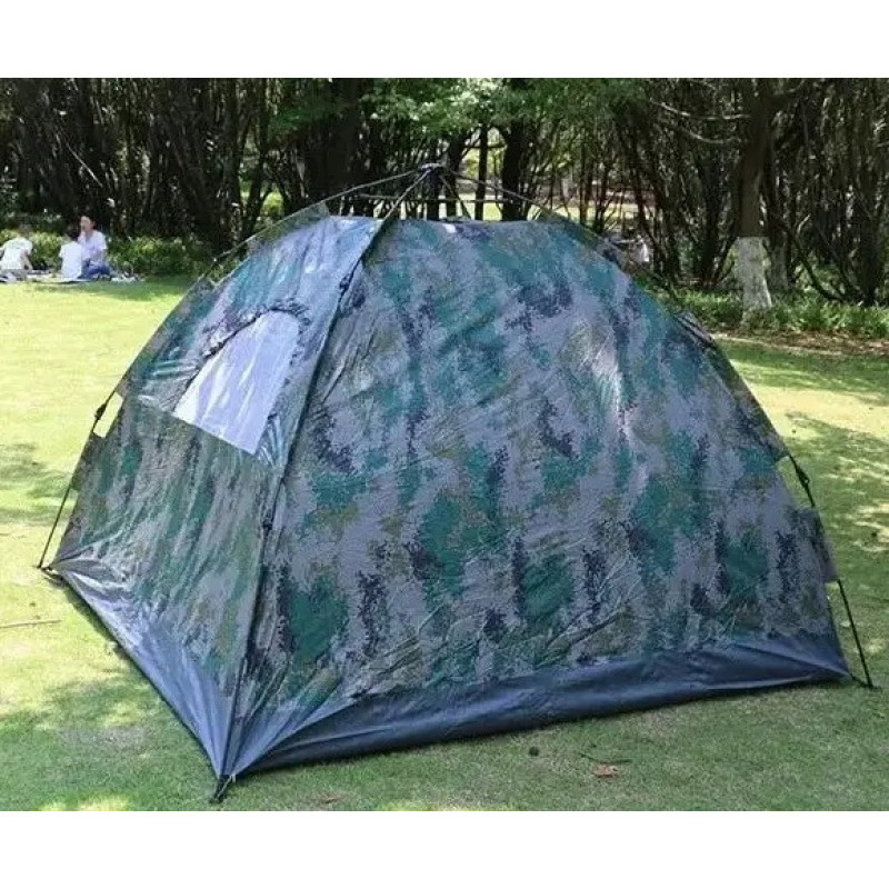 Туристичний автоматичний намет кемпінговий з каркасом на 4 місць 1-шаровий 200*250*150см Multicolor