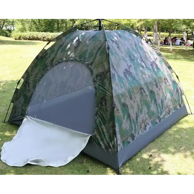 Туристичний автоматичний намет кемпінговий з каркасом на 4 місць 1-шаровий 200*250*150см Multicolor