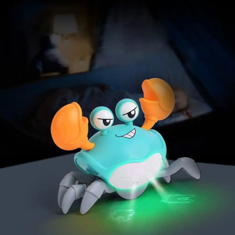 Інтерактивний іграшка Краб-робот Cartoon Crab HX155C зі звуковими та світловими ефектами для дітей від 3 років Blue Інтерактивний іграшка Краб-робот Cartoon Crab HX155C зі звуковими та світловими ефектами для дітей від 3 років Blue