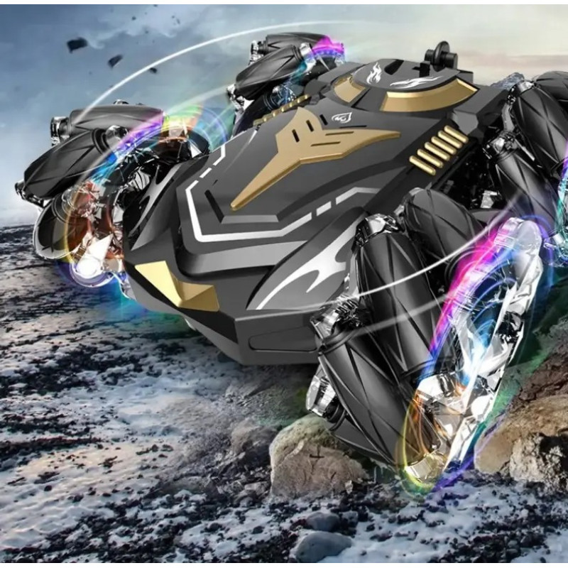 Машинка перевертиш трюкова з пультом на радіокеруванні 2.4GHz до 50м світиться Stunt Car H-6010 Black/Brown Машинка перевертиш трюкова з пультом на радіокеруванні 2.4GHz до 50м світиться Stunt Car H-6010 Black/Brown