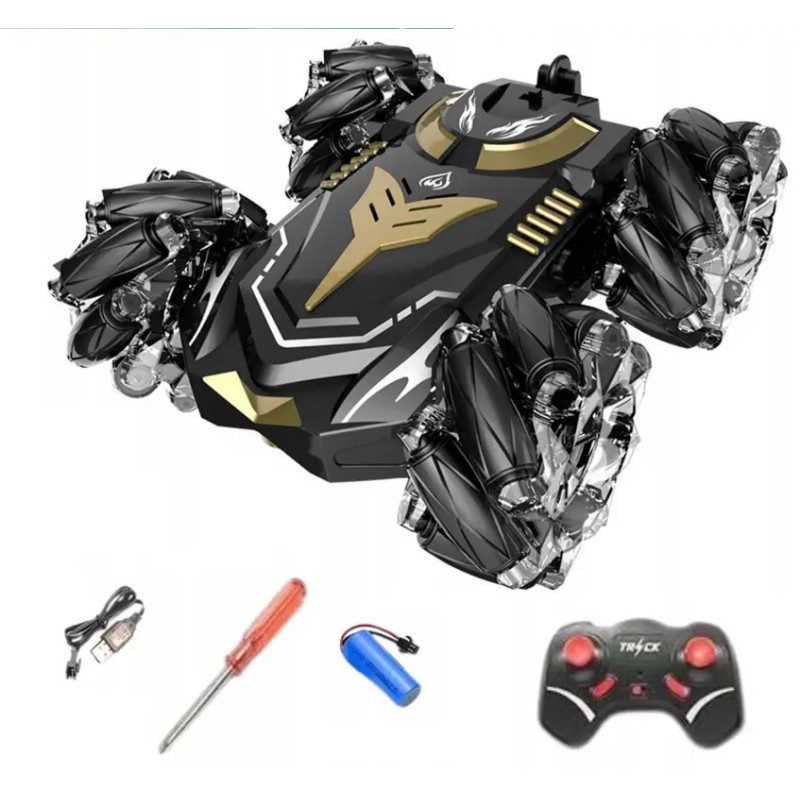 Машинка перевертиш трюкова з пультом на радіокеруванні 2.4GHz до 50м світиться Stunt Car H-6010 Black/Brown Машинка перевертиш трюкова з пультом на радіокеруванні 2.4GHz до 50м світиться Stunt Car H-6010 Black/Brown