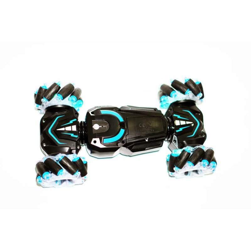 Машинка перевертиш трюкова на радіокеруванні 2.4GHz до 40м світиться Stunt Car H-6020 Black/Blue