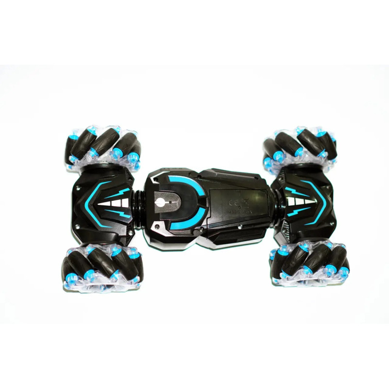 Машинка перевертиш трюкова на радіокеруванні 2.4GHz до 40м світиться Stunt Car H-6020 Black/Blue