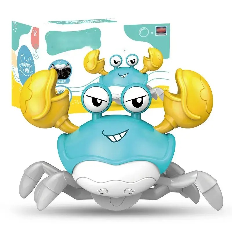 Інтерактивний іграшка Краб-робот Cartoon Crab HX155C зі звуковими та світловими ефектами для дітей від 3 років Blue Інтерактивний іграшка Краб-робот Cartoon Crab HX155C зі звуковими та світловими ефектами для дітей від 3 років Blue