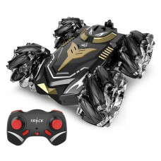 Машинка перевертиш трюкова з пультом на радіокеруванні 2.4GHz до 50м світиться Stunt Car H-6010 Black/Brown