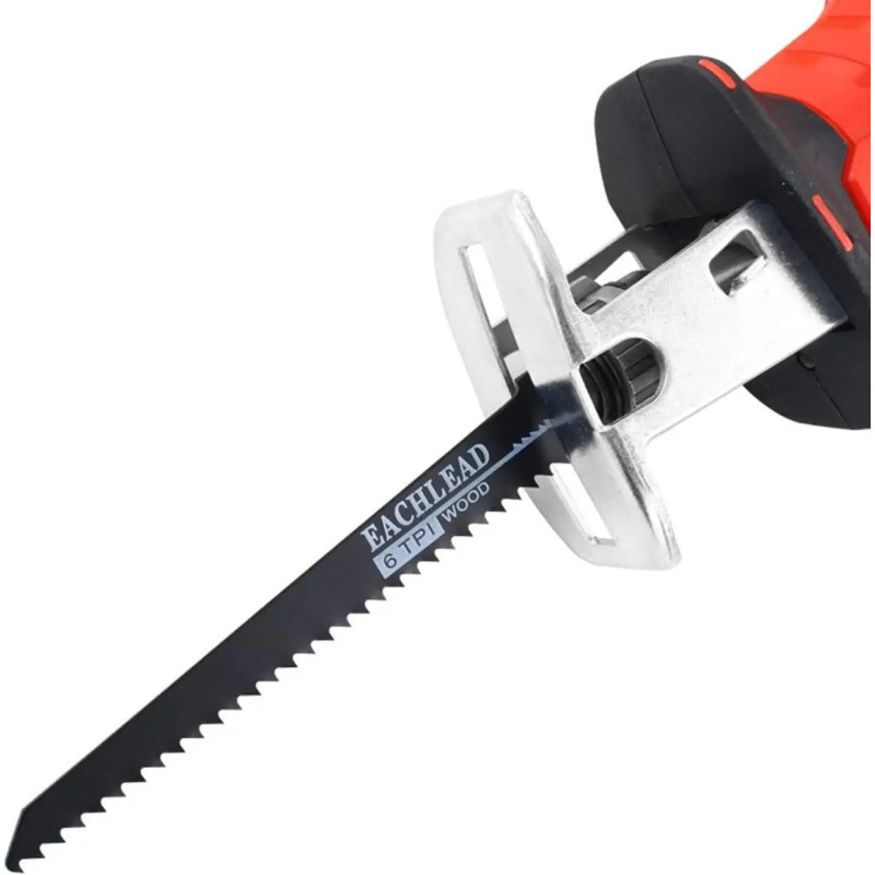 Портативна акумуляторна шабельна пила лобзик у валізі з 2 акумуляторами 24V Red/Black