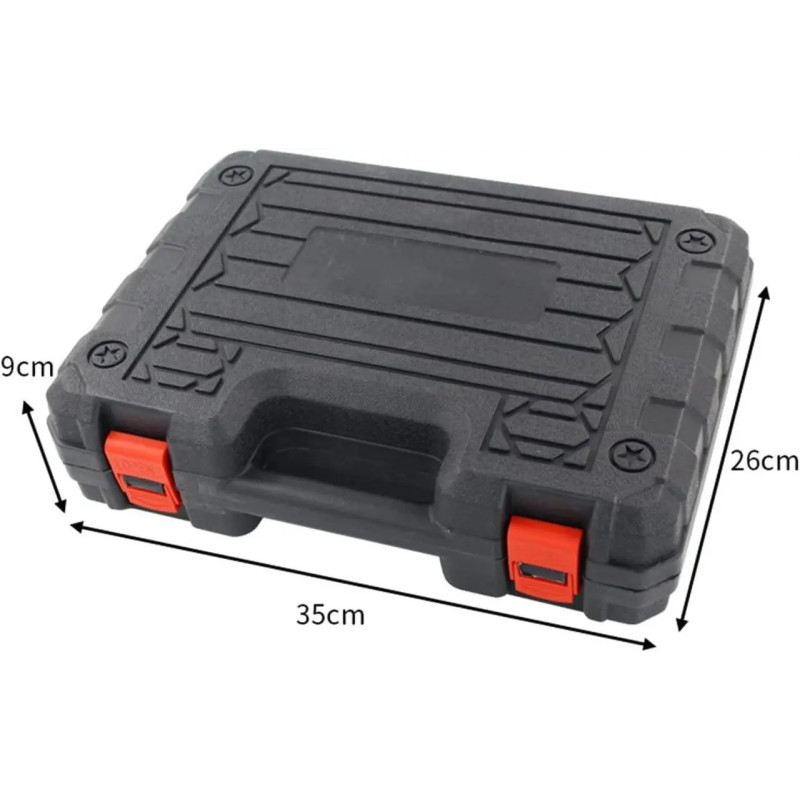 Портативна акумуляторна шабельна пила лобзик у валізі з 2 акумуляторами 24V Red/Black