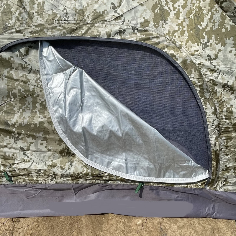 Саморозкладний туристичний автоматичний намет 4-х місний 2 х 2,5 м Camouflage