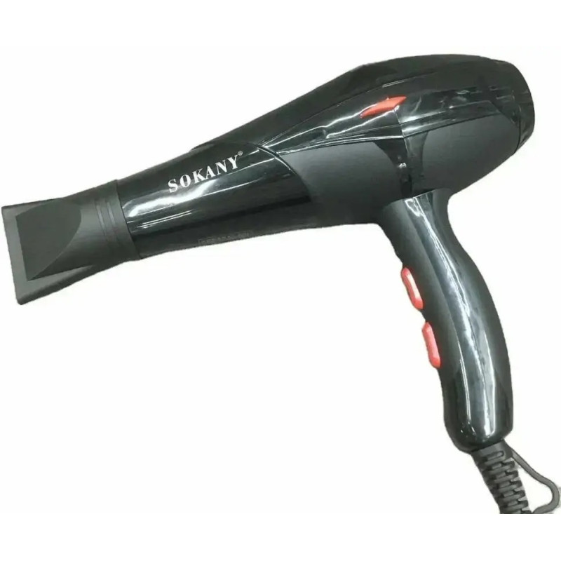 Професійний фен з 2 температурними режимами SOKANY HS-3890 2300Вт Black