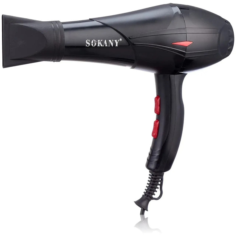 Професійний фен з 2 температурними режимами SOKANY HS-3890 2300Вт Black